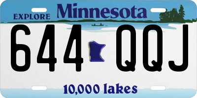 MN license plate 644QQJ