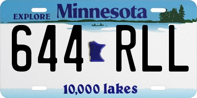MN license plate 644RLL