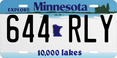 MN license plate 644RLY