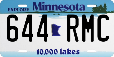 MN license plate 644RMC