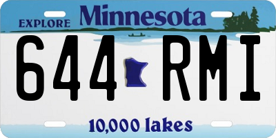 MN license plate 644RMI