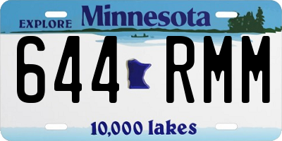 MN license plate 644RMM