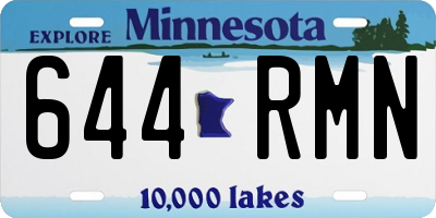 MN license plate 644RMN