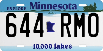 MN license plate 644RMO
