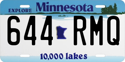 MN license plate 644RMQ