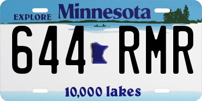 MN license plate 644RMR