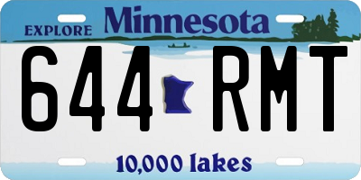 MN license plate 644RMT