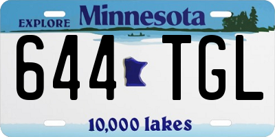 MN license plate 644TGL