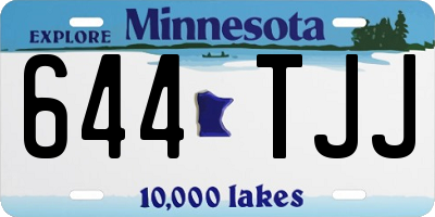 MN license plate 644TJJ