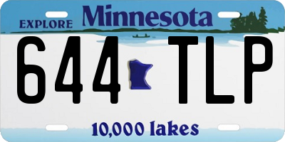 MN license plate 644TLP