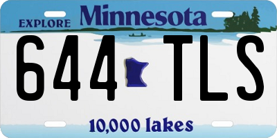 MN license plate 644TLS