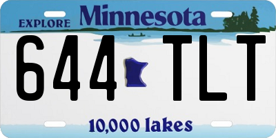 MN license plate 644TLT