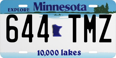 MN license plate 644TMZ