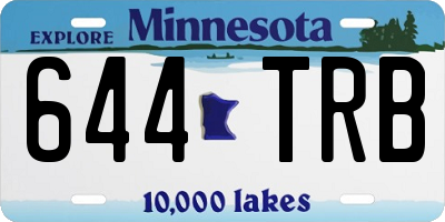 MN license plate 644TRB