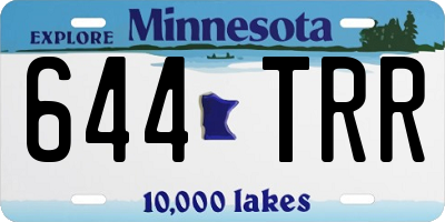 MN license plate 644TRR