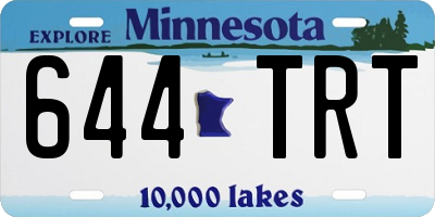 MN license plate 644TRT