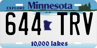 MN license plate 644TRV