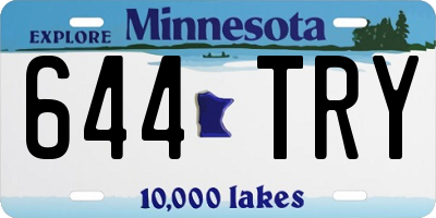 MN license plate 644TRY