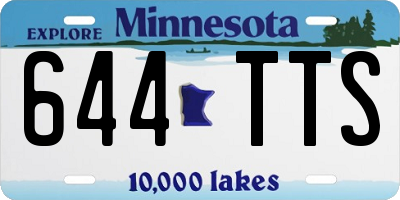 MN license plate 644TTS