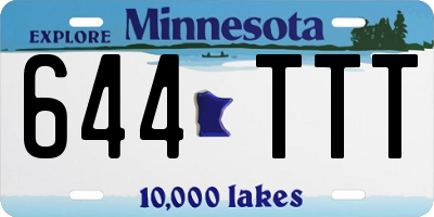 MN license plate 644TTT