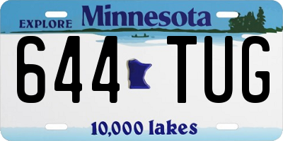 MN license plate 644TUG