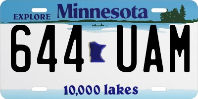 MN license plate 644UAM