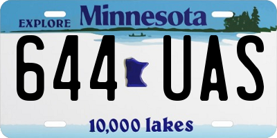 MN license plate 644UAS