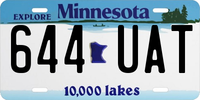 MN license plate 644UAT