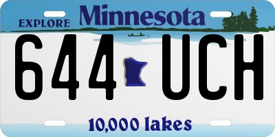 MN license plate 644UCH