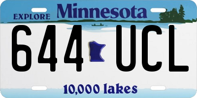 MN license plate 644UCL
