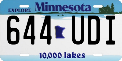 MN license plate 644UDI