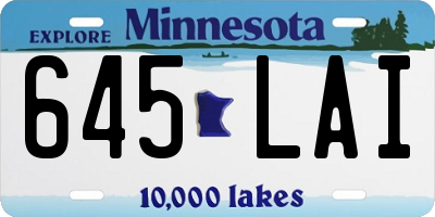 MN license plate 645LAI