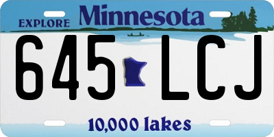 MN license plate 645LCJ