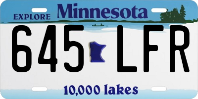 MN license plate 645LFR