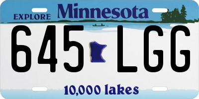 MN license plate 645LGG
