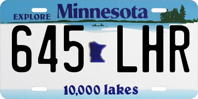 MN license plate 645LHR