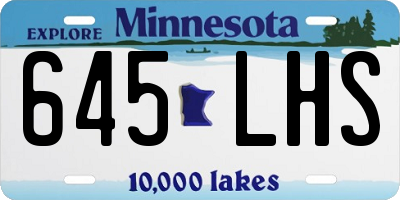 MN license plate 645LHS