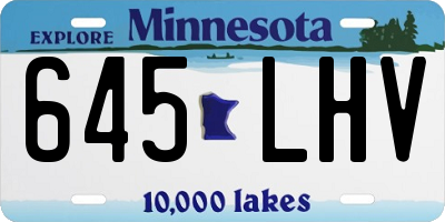 MN license plate 645LHV