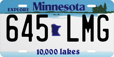 MN license plate 645LMG