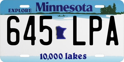 MN license plate 645LPA
