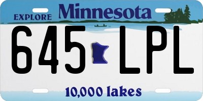 MN license plate 645LPL