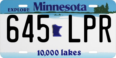 MN license plate 645LPR