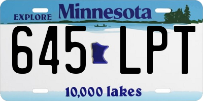 MN license plate 645LPT