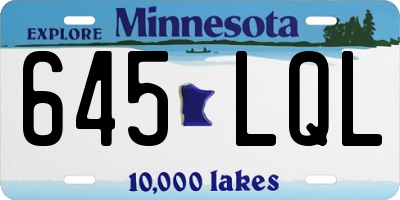 MN license plate 645LQL