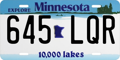 MN license plate 645LQR