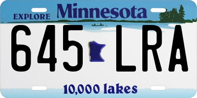 MN license plate 645LRA