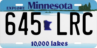 MN license plate 645LRC