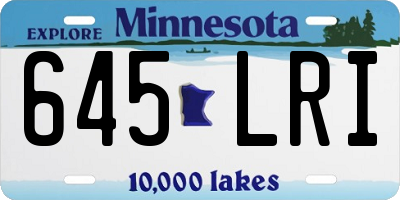 MN license plate 645LRI