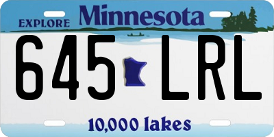 MN license plate 645LRL