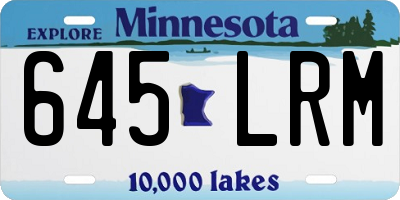 MN license plate 645LRM